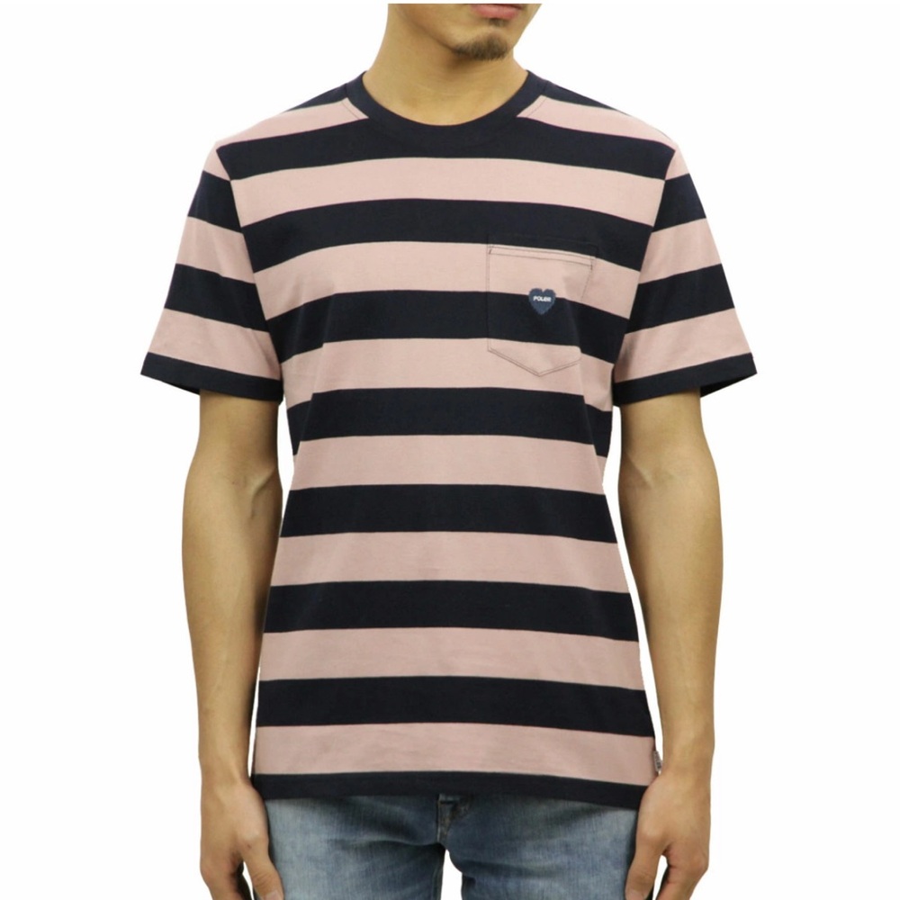Poler Striped Mens Tee Size 40/L